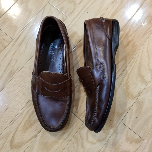 Sperry Top-Sider Brown Penny Loafer Shoe Size 10 Vintage